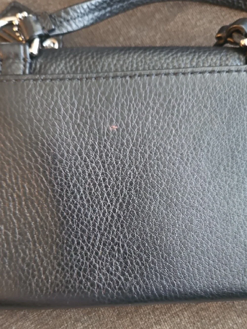 Vintage Coach Black Pebbled Leather Crossbody Wallet Purse
